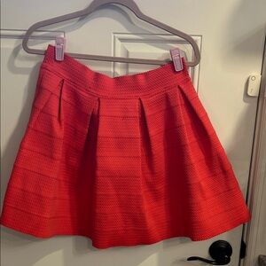 Express Vibrant Red Mini Skirt
